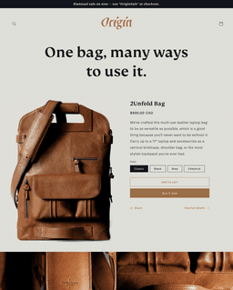 Origin Shopify theme