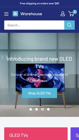 warehouse Shopify theme