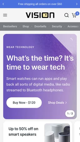 vision Shopify theme