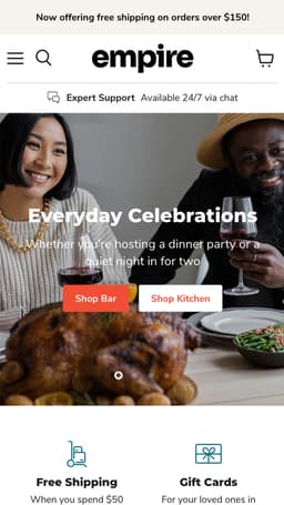 Empire Shopify theme