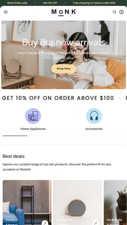monk Shopify theme