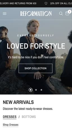 reformation Shopify theme